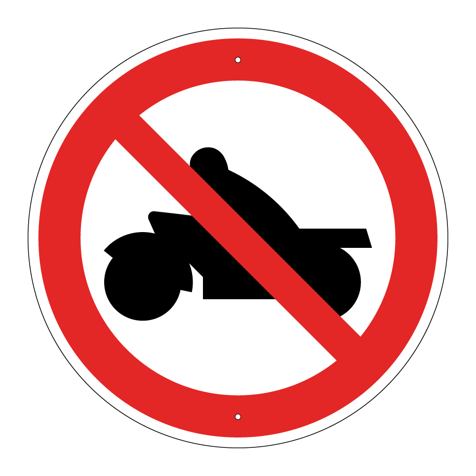 Prohibido motocicletas