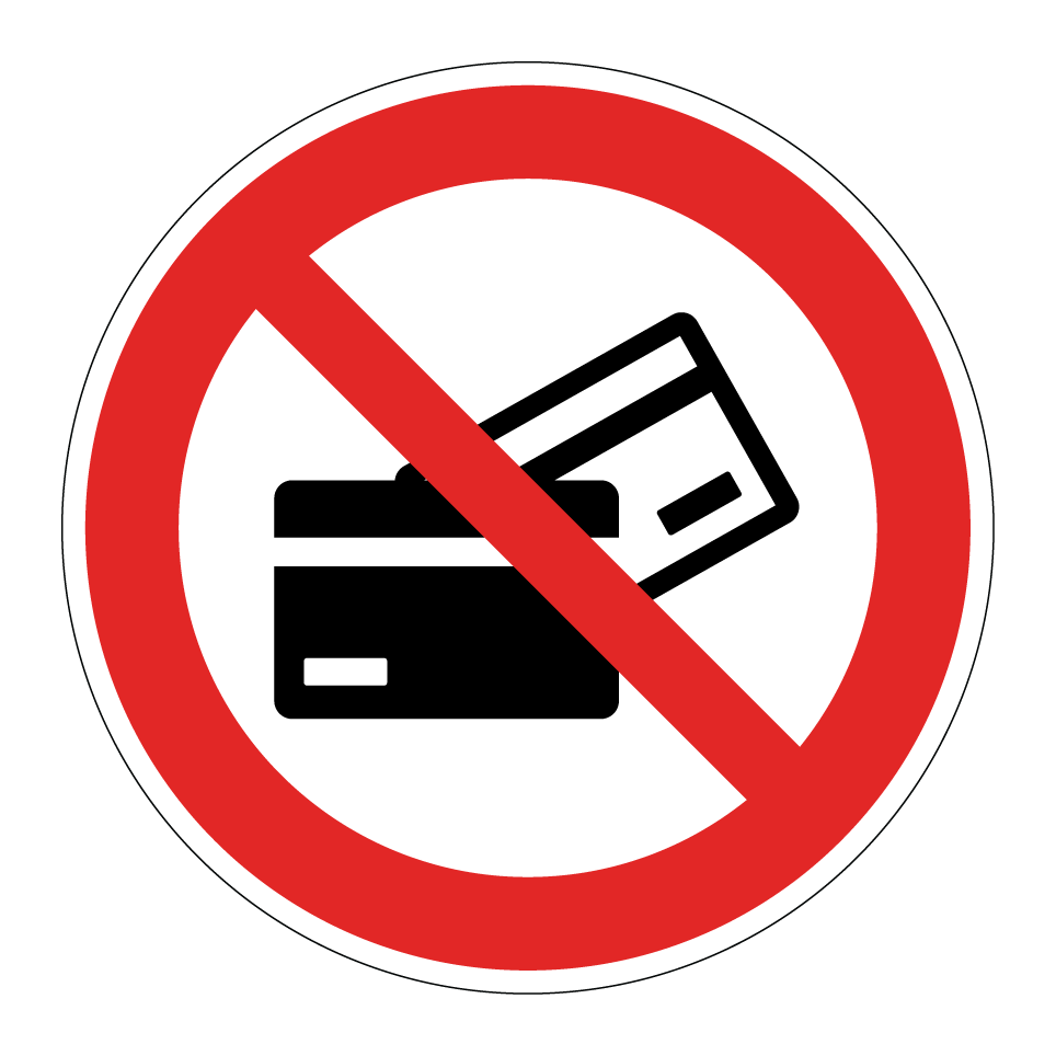 No se acepta pago con tarjeta