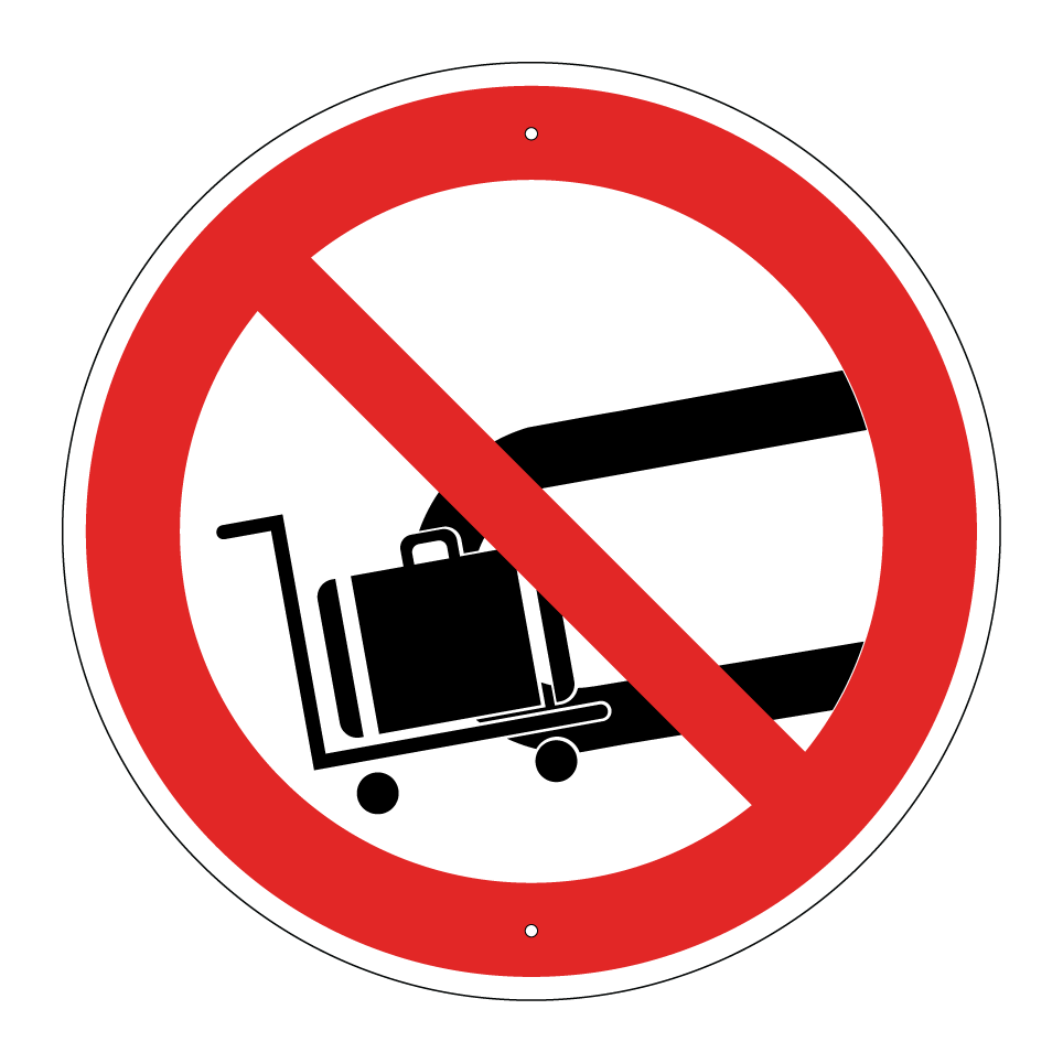 No equipaje en la cinta transportadora