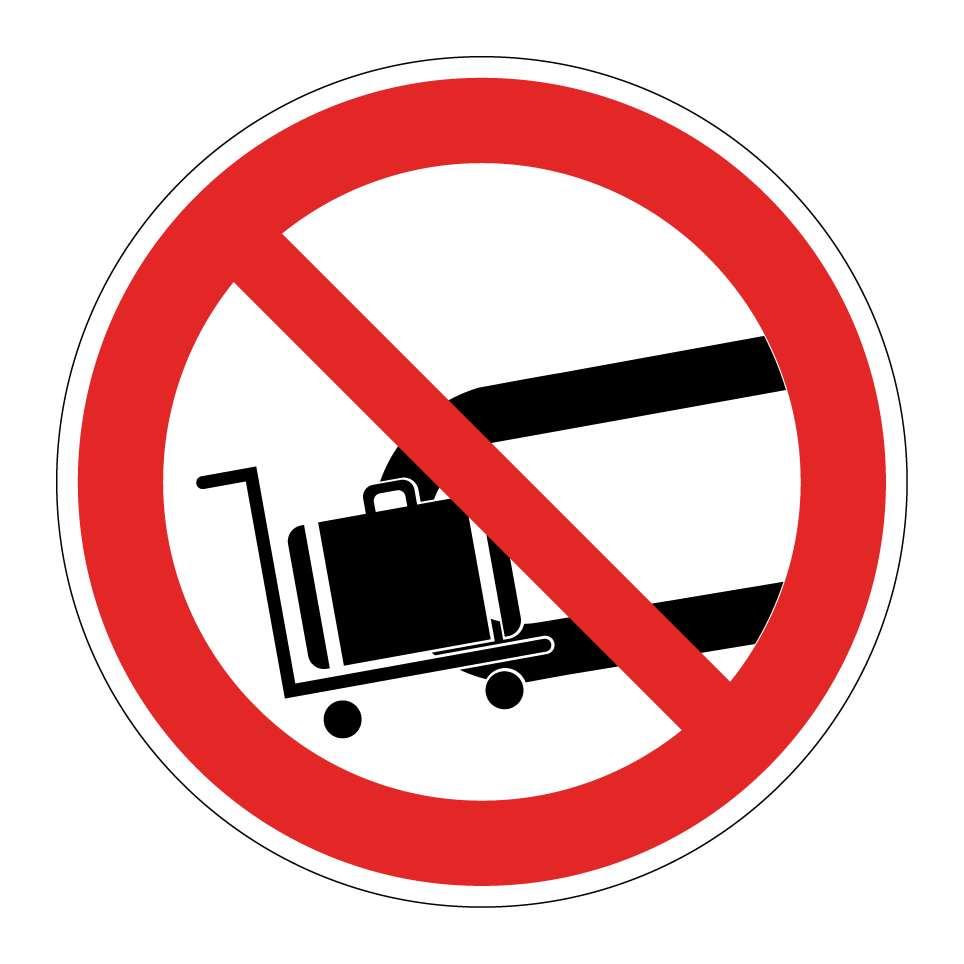 No equipaje en la cinta transportadora
