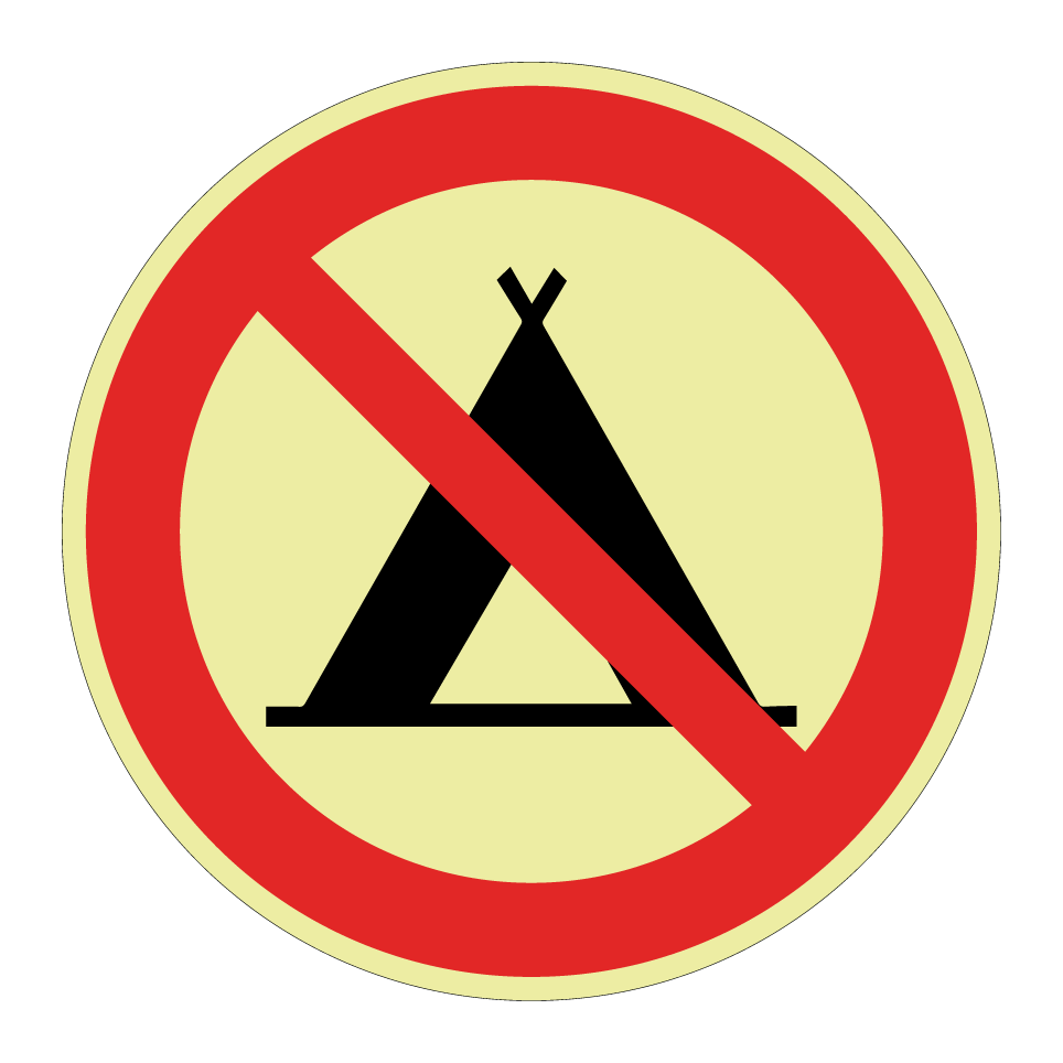 Prohibido acampar