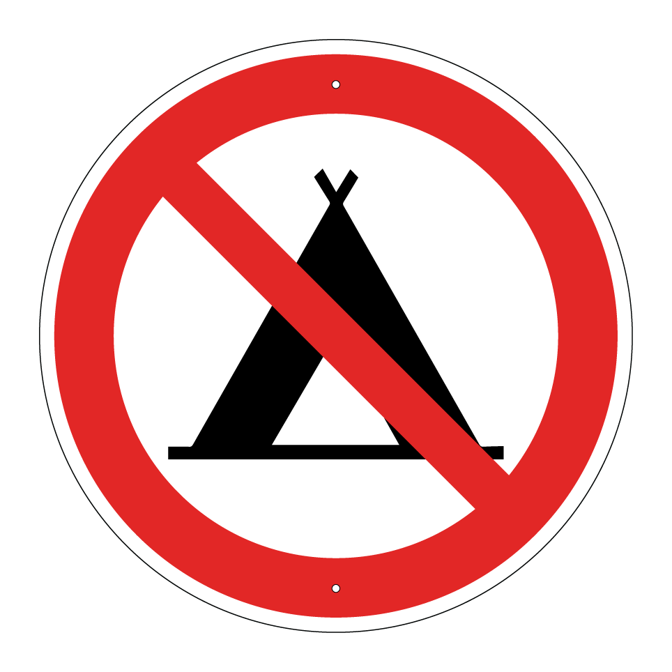 Prohibido acampar