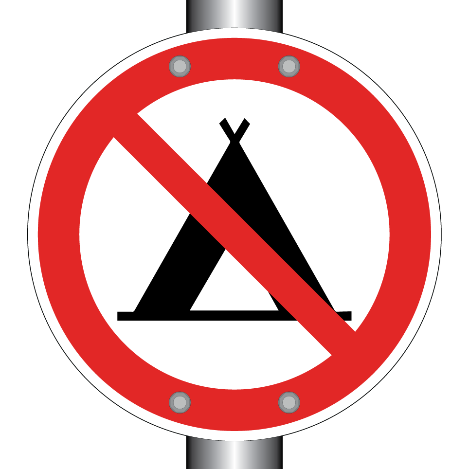 Prohibido acampar