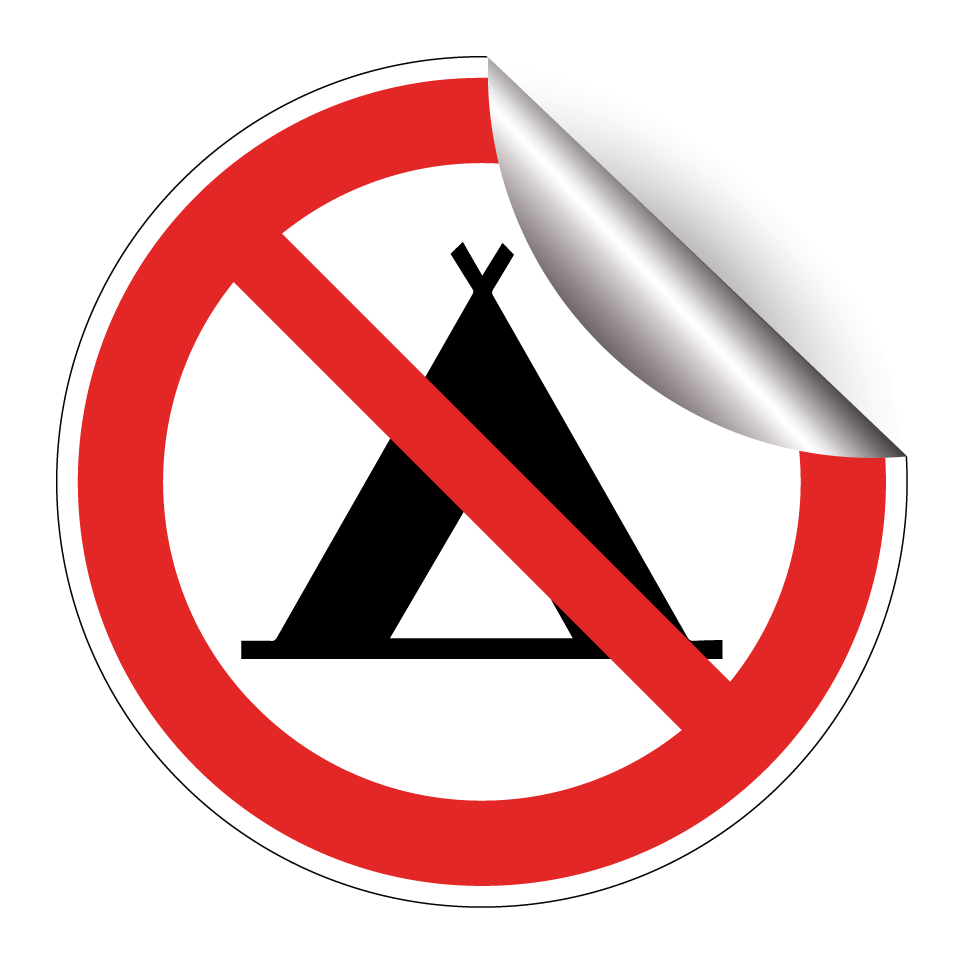 Prohibido acampar
