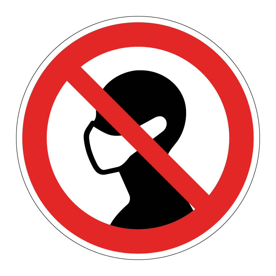 Sin mascarillas