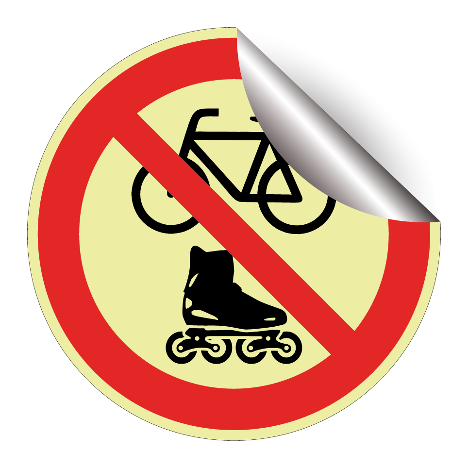 Prohibido bicicletas o patinaje en línea