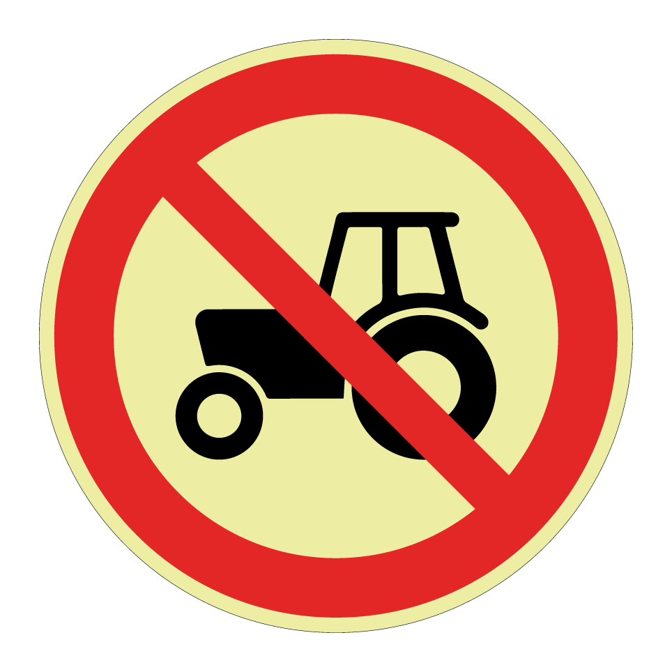 Prohibido tractores