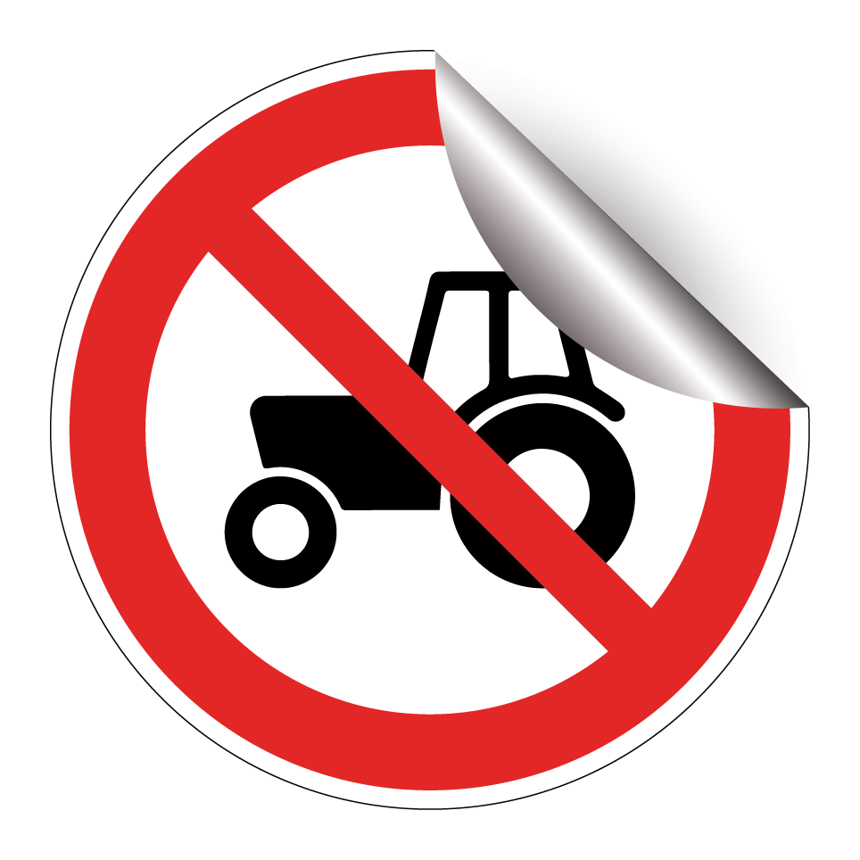 Prohibido tractores