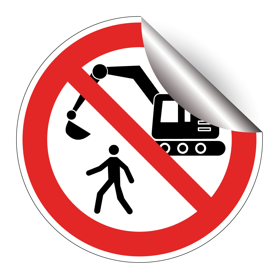 Prohibido el paso a peatones en zona de construcción
