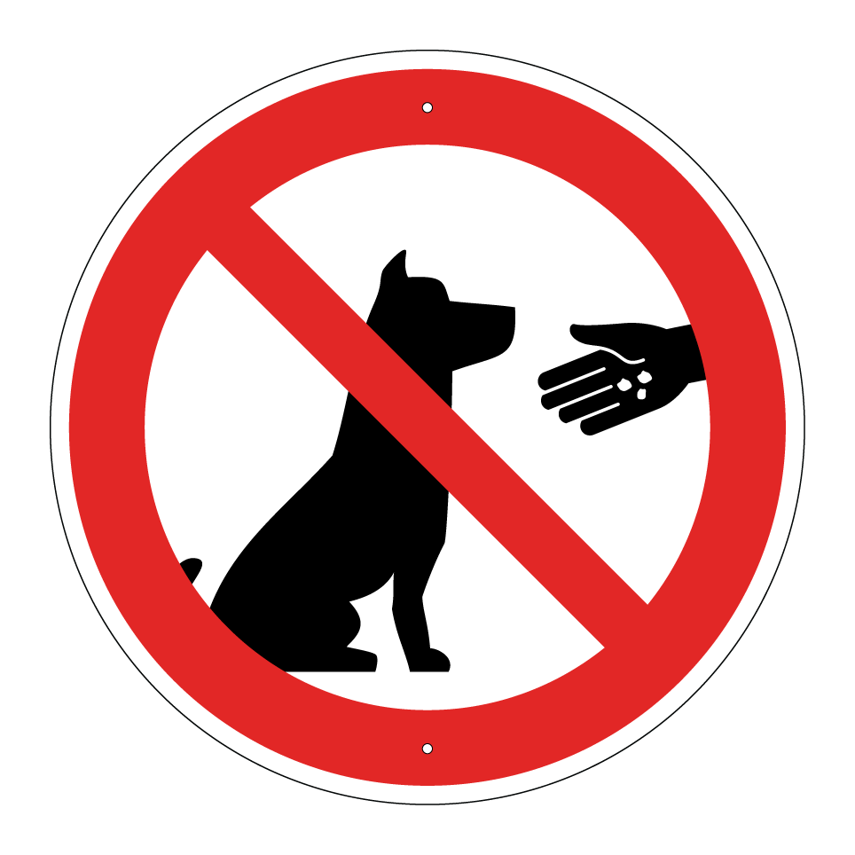 Prohibido alimentar a los perros