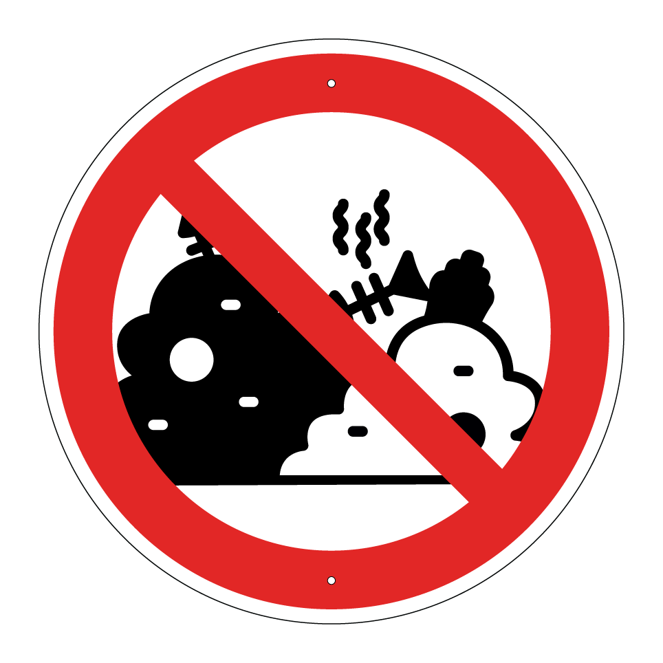 Prohibido tirar basura
