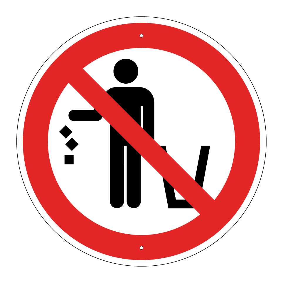 Prohibido tirar basura