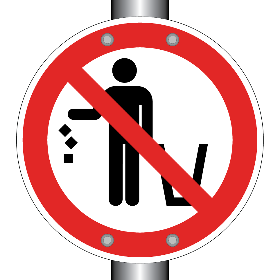 Prohibido tirar basura