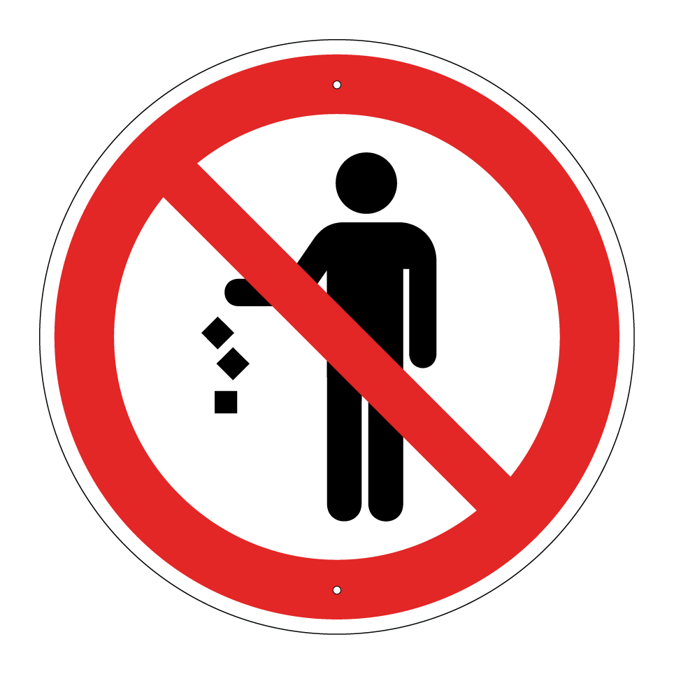 Prohibido tirar basura