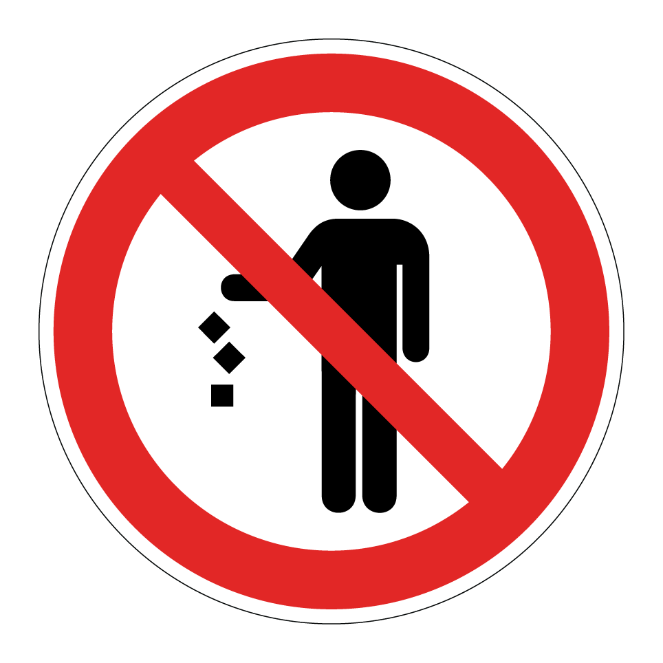 Prohibido tirar basura