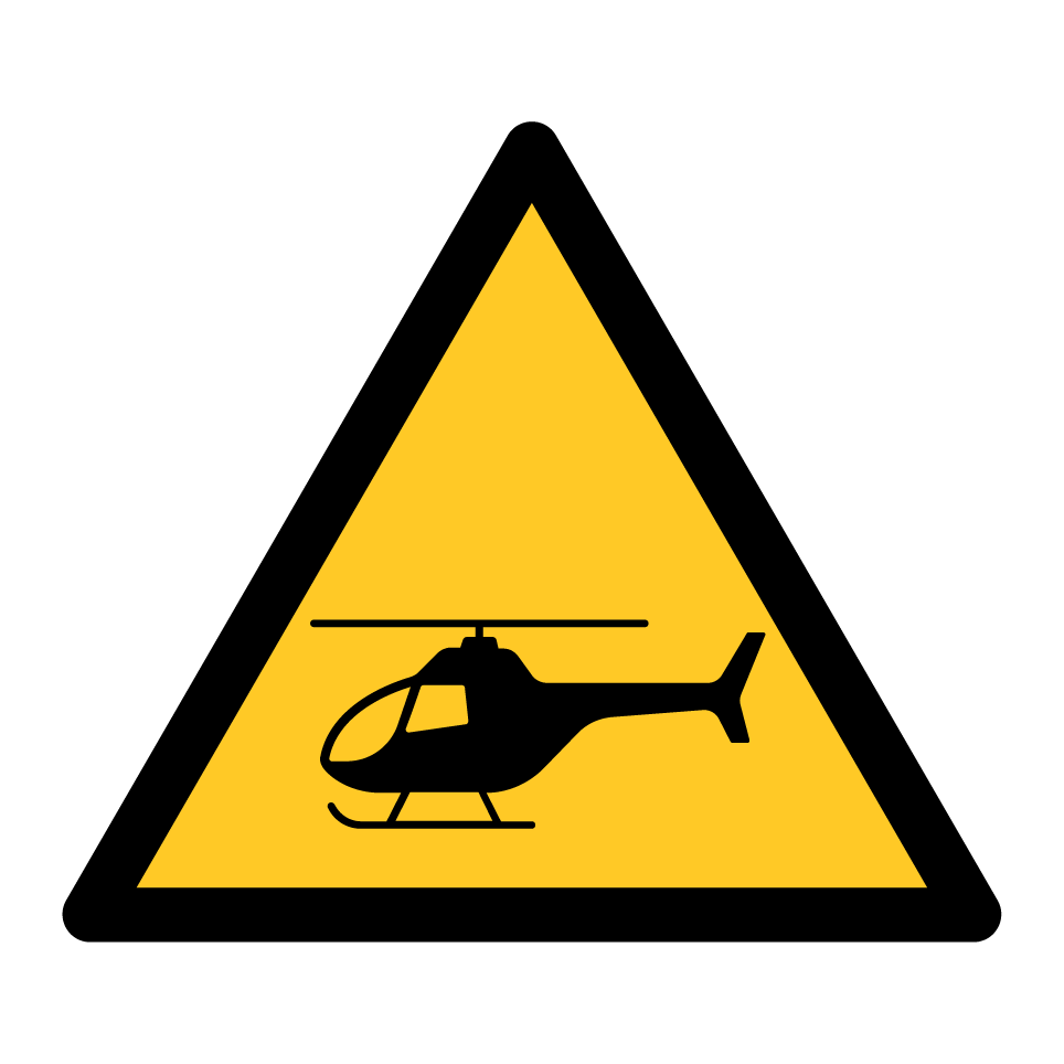 Peligro de helicóptero