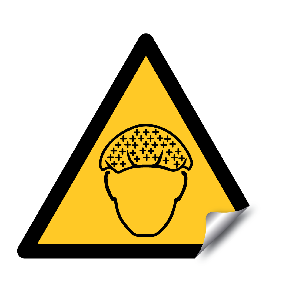 Advertencia se requiere protección para el cabello