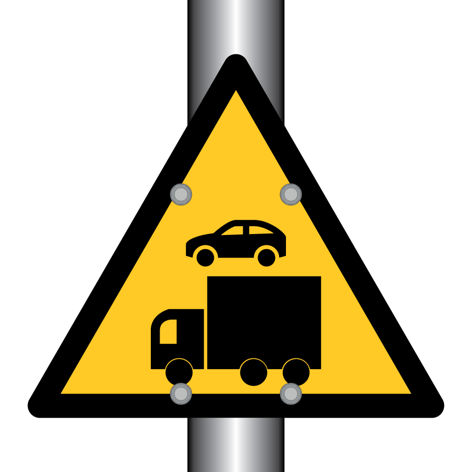 Advertencia transporte de vehículos