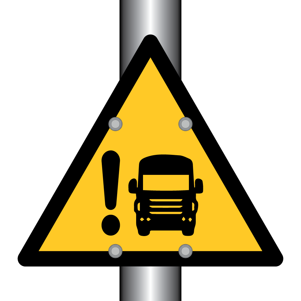 Advertencia punto ciego de camión