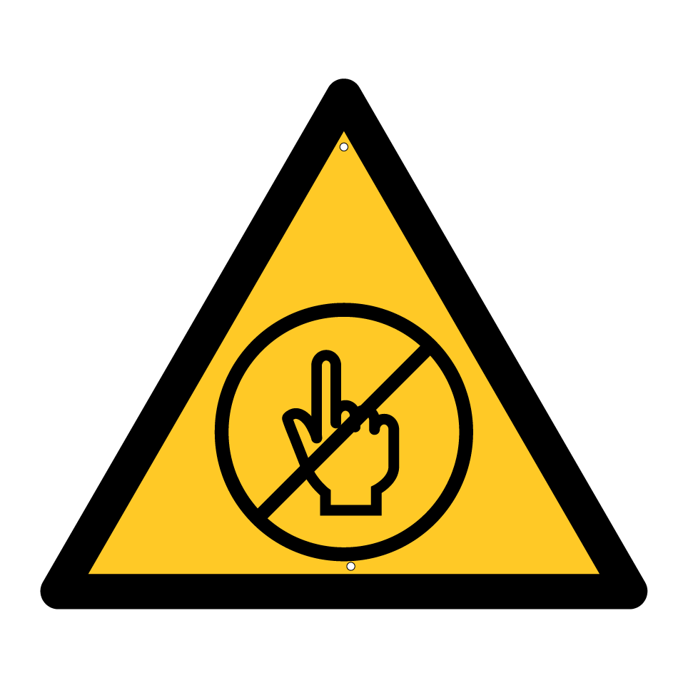 Advertencia no tocar
