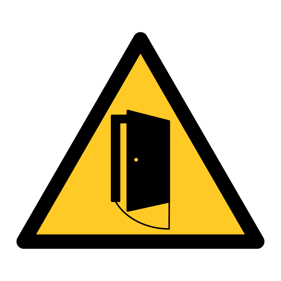 Advertencia al abrir la puerta