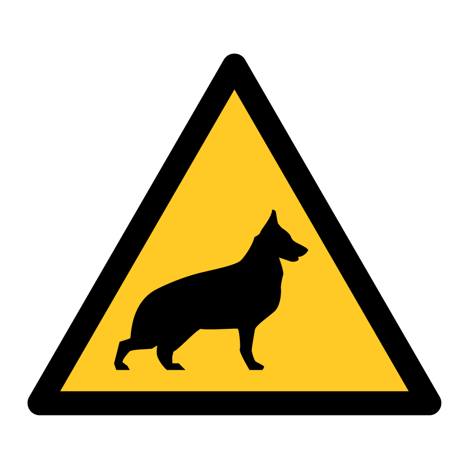 Perro guardián de advertencia