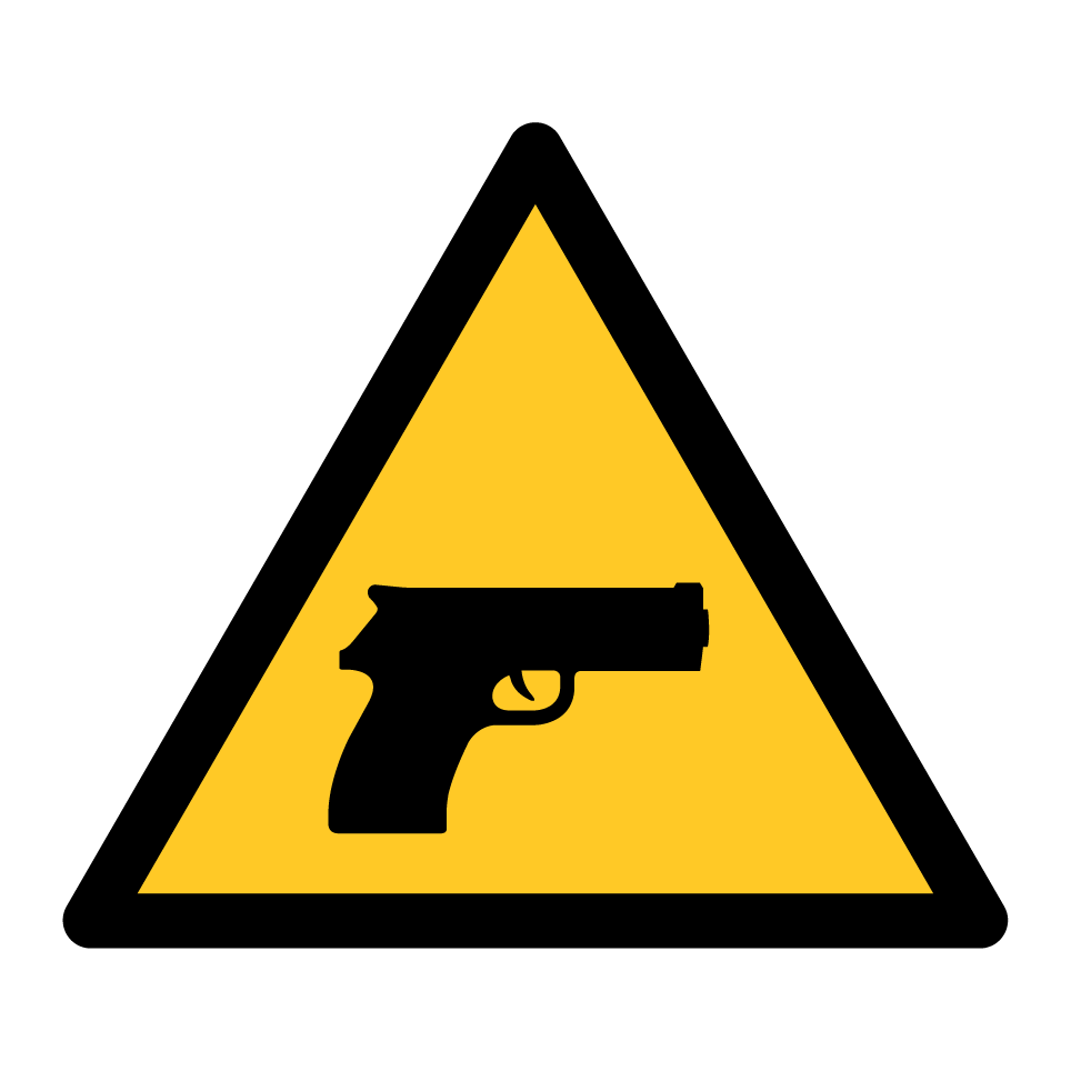 Advertencia armas de fuego