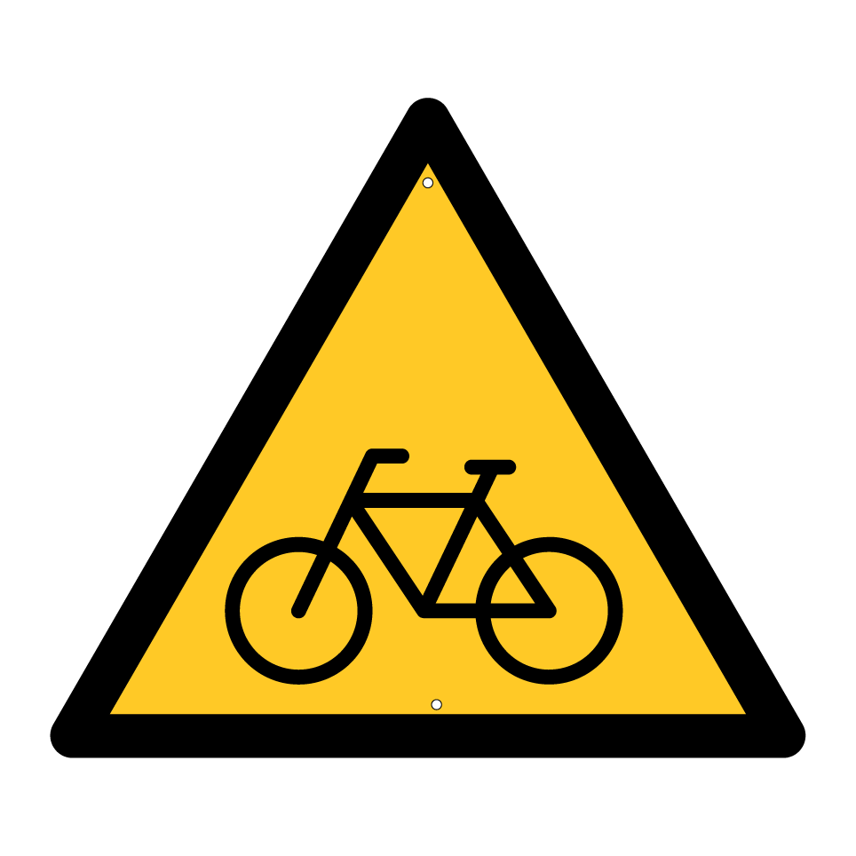 Advertencia ciclistas