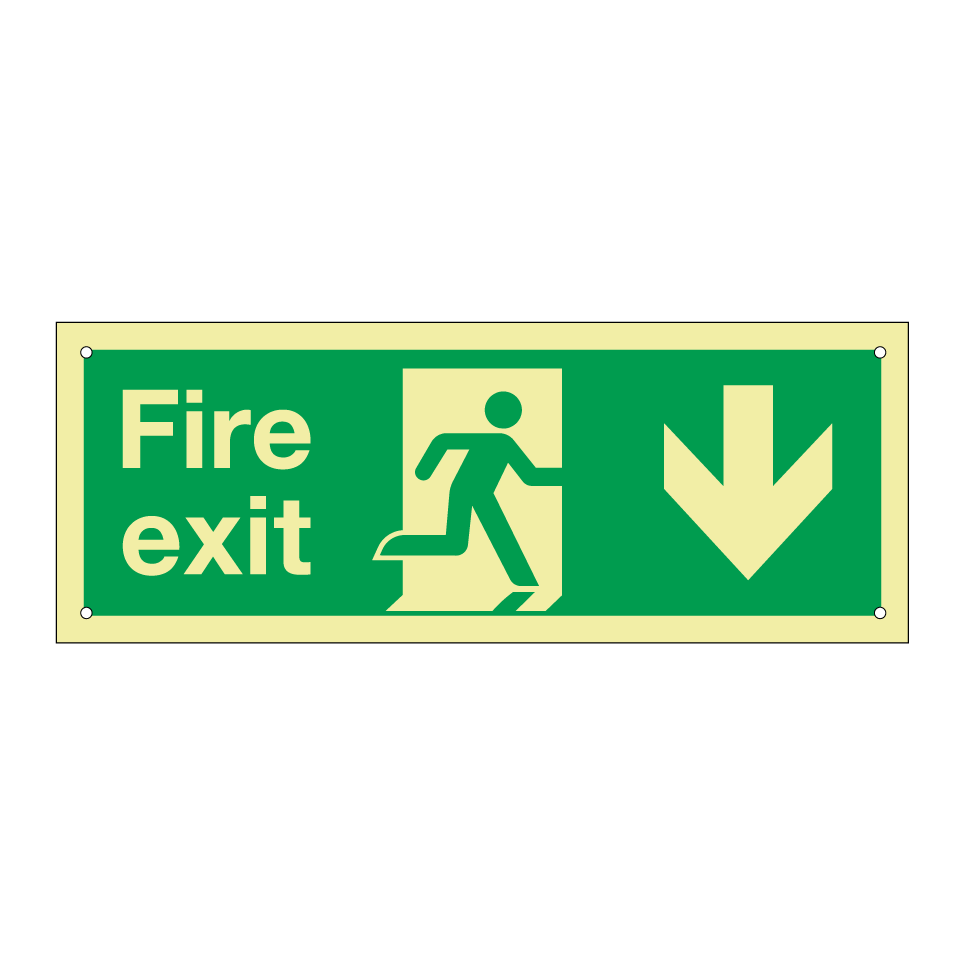Salida de emergencia hacia abajo
