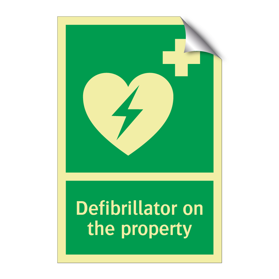 Defibrillator on the property