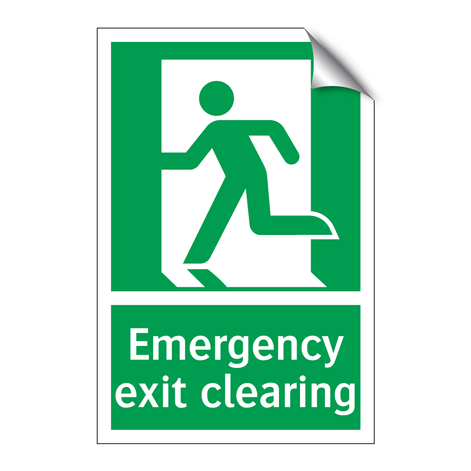 Emergency exit clearing