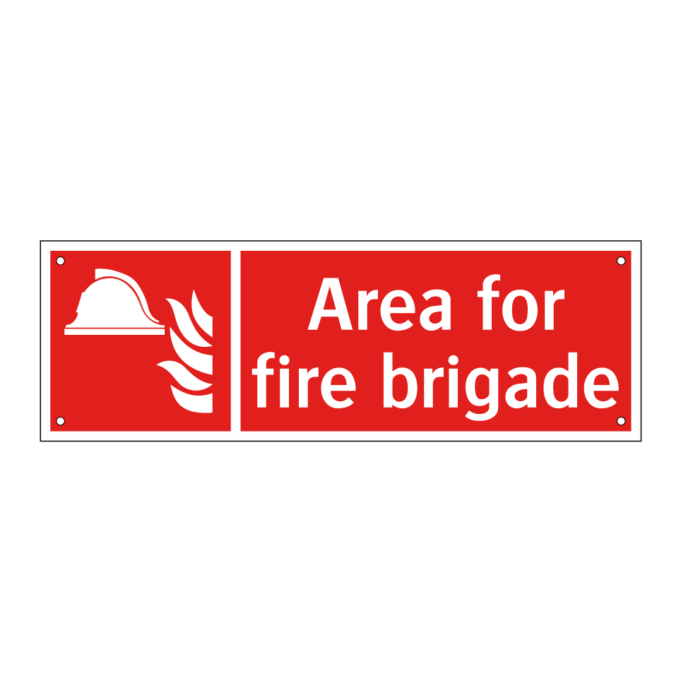 Area for fire brigade