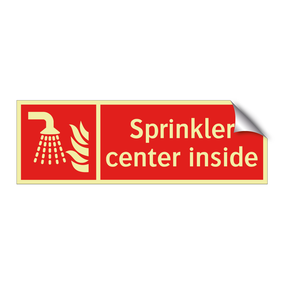 Sprinkler center inside