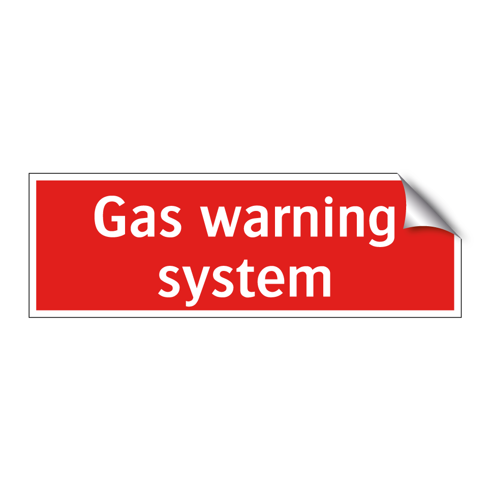 Gas warning system