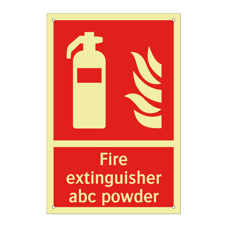 Fire extinguisher abc powder