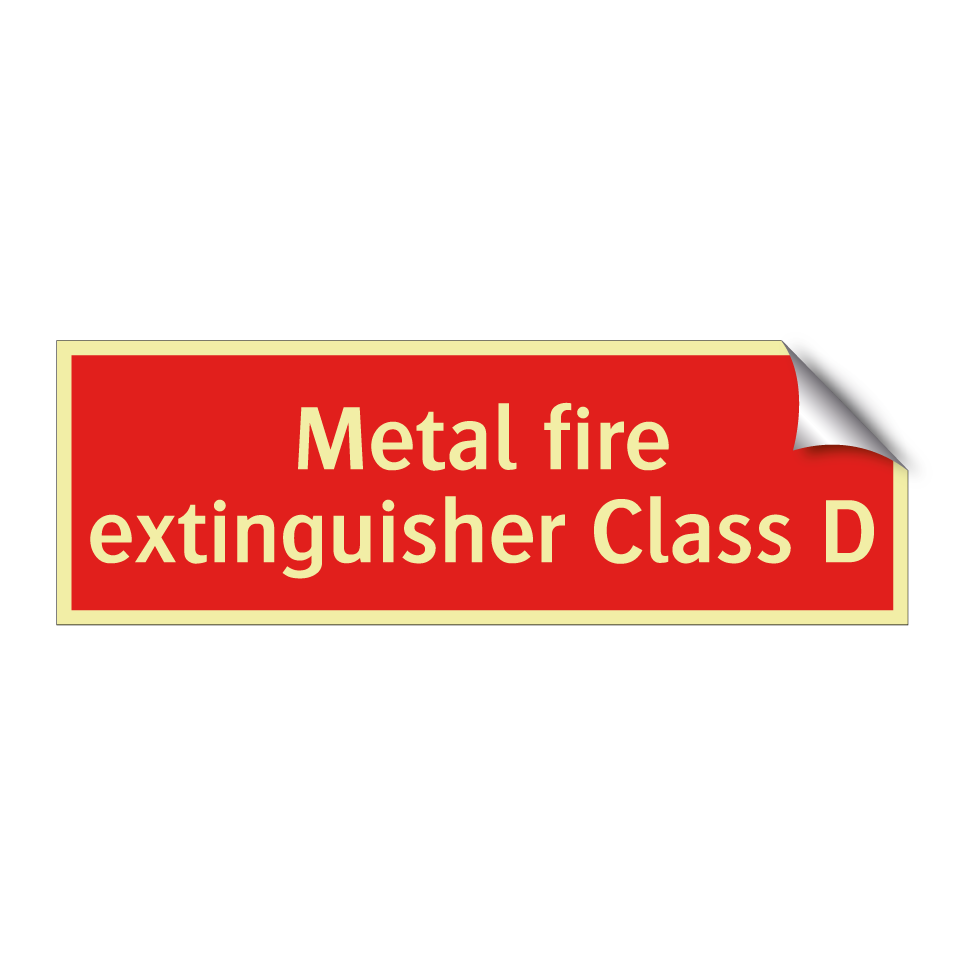 Metal fire extinguisher Class D