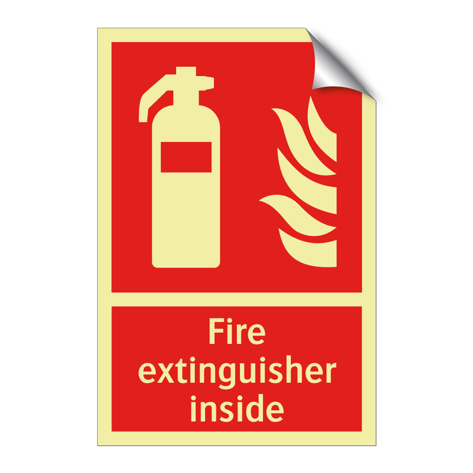 Fire extinguisher inside