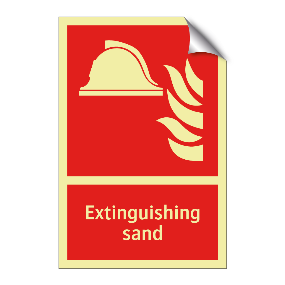 Extinguishing sand