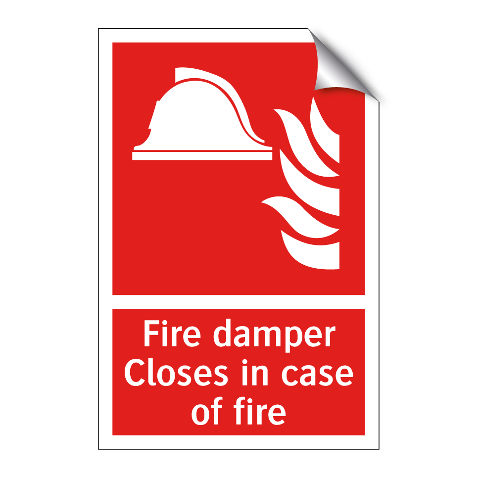 Fire damper Closes in case of fire