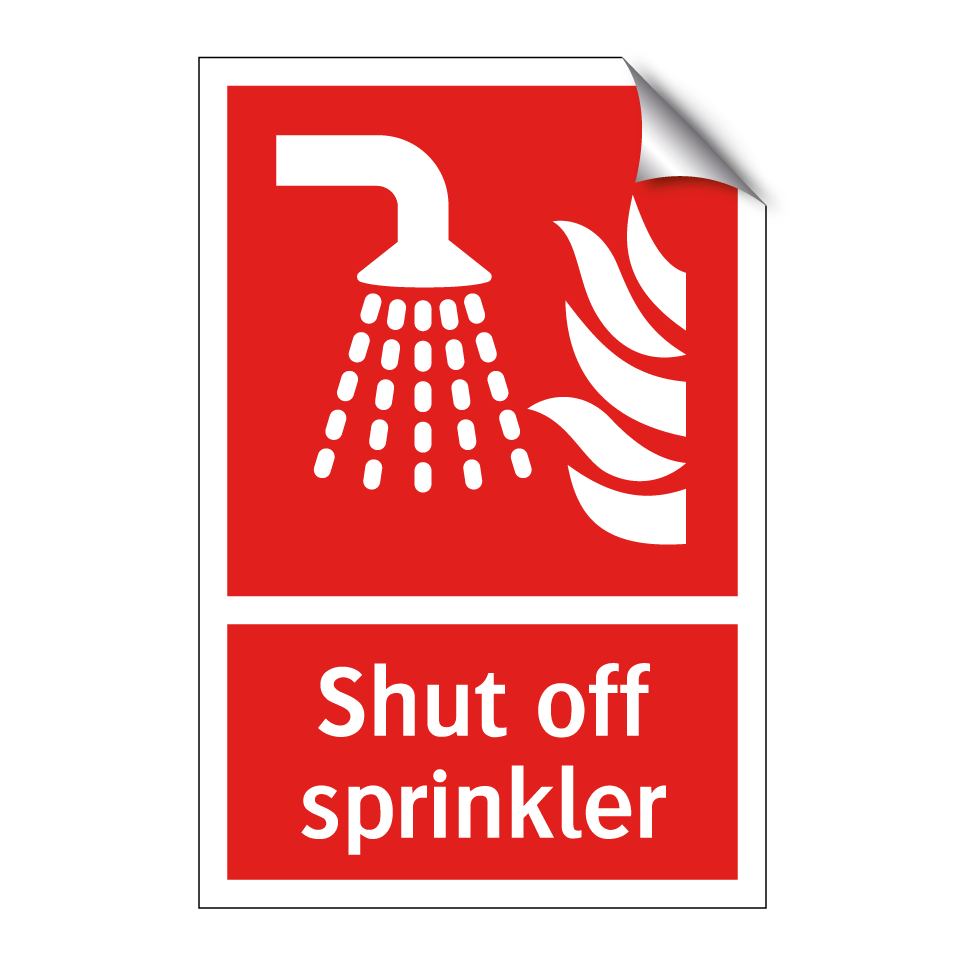 Shut off sprinkler