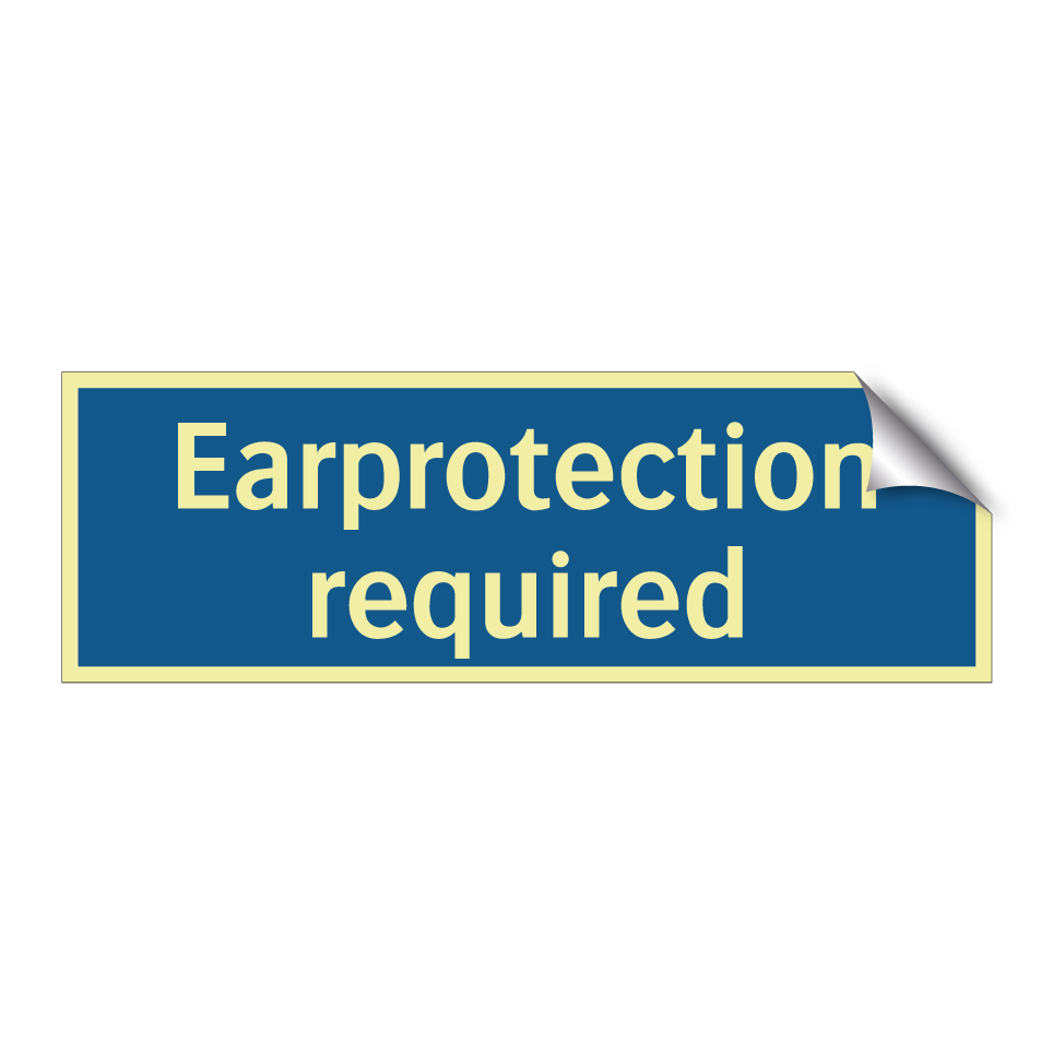 Earprotection required