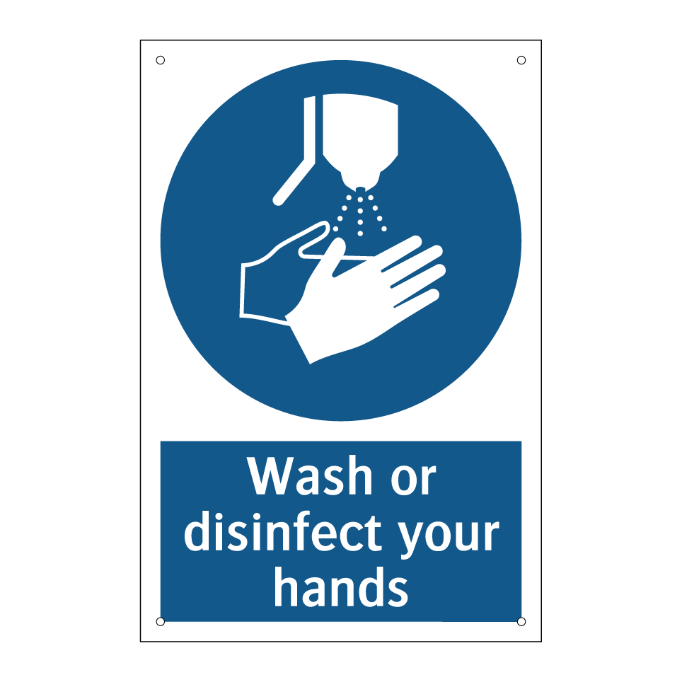 Wash or disinfect your hands