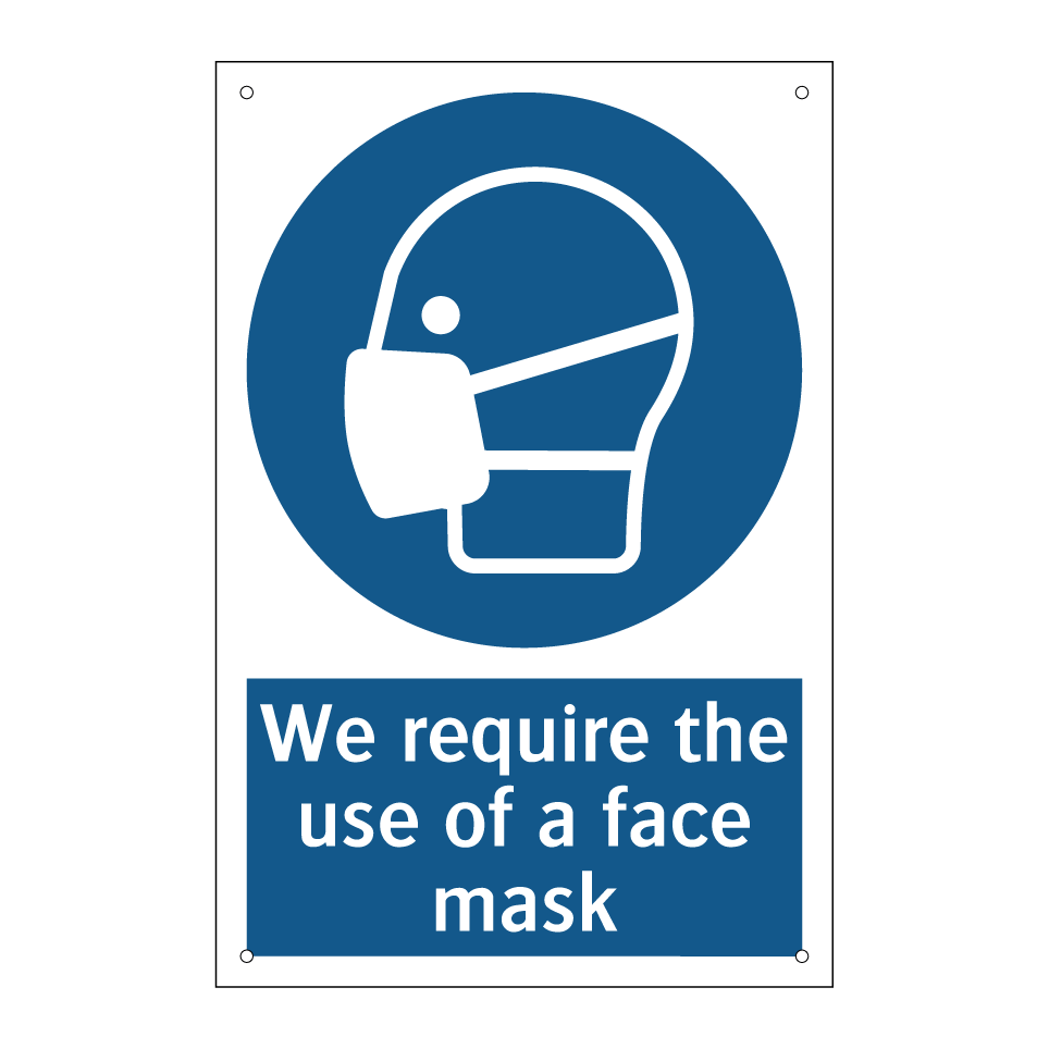 We require the use of a face mask