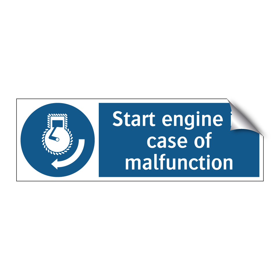 Start engine in case of malfunction