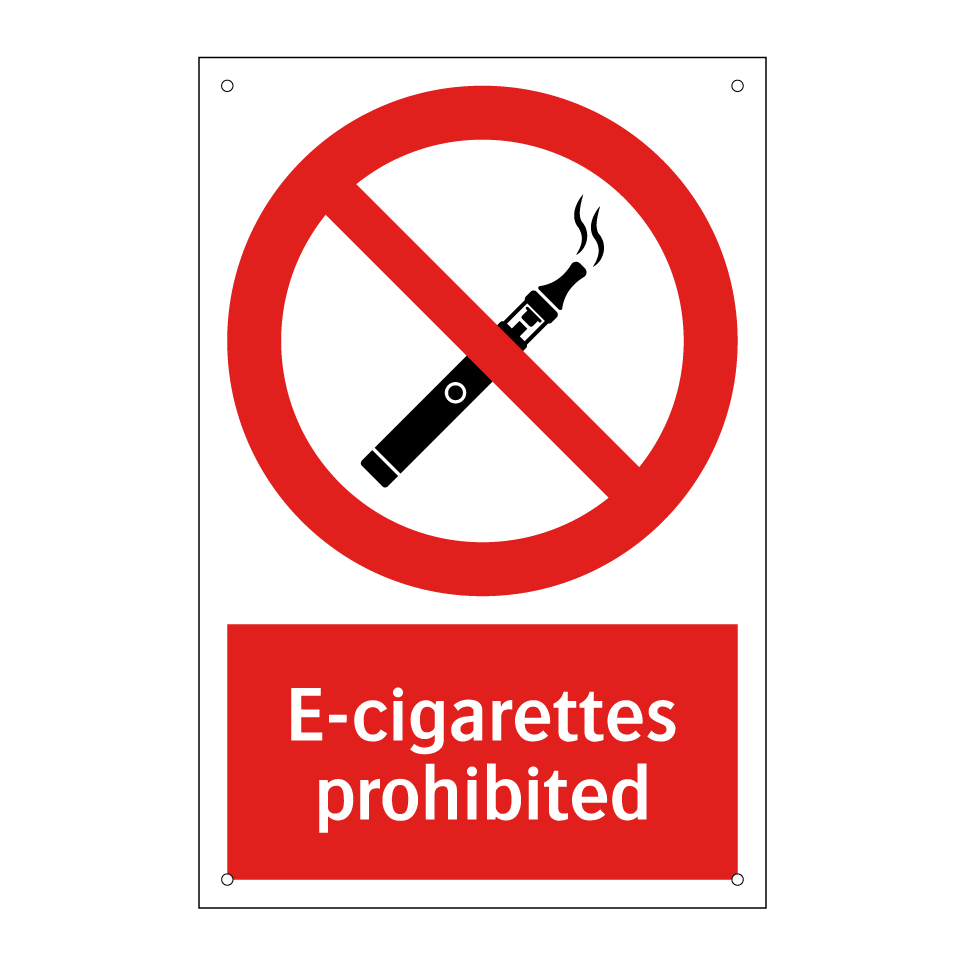E-cigarettes prohibited