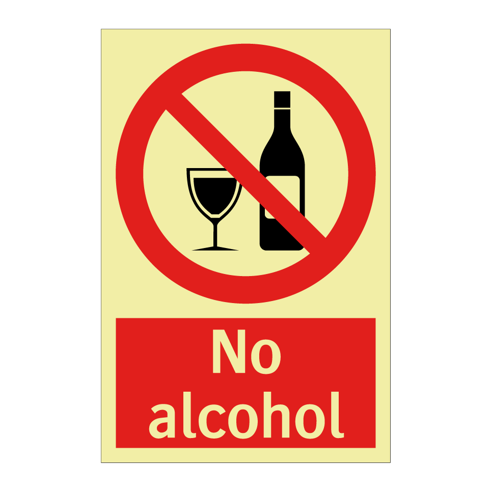 No alcohol