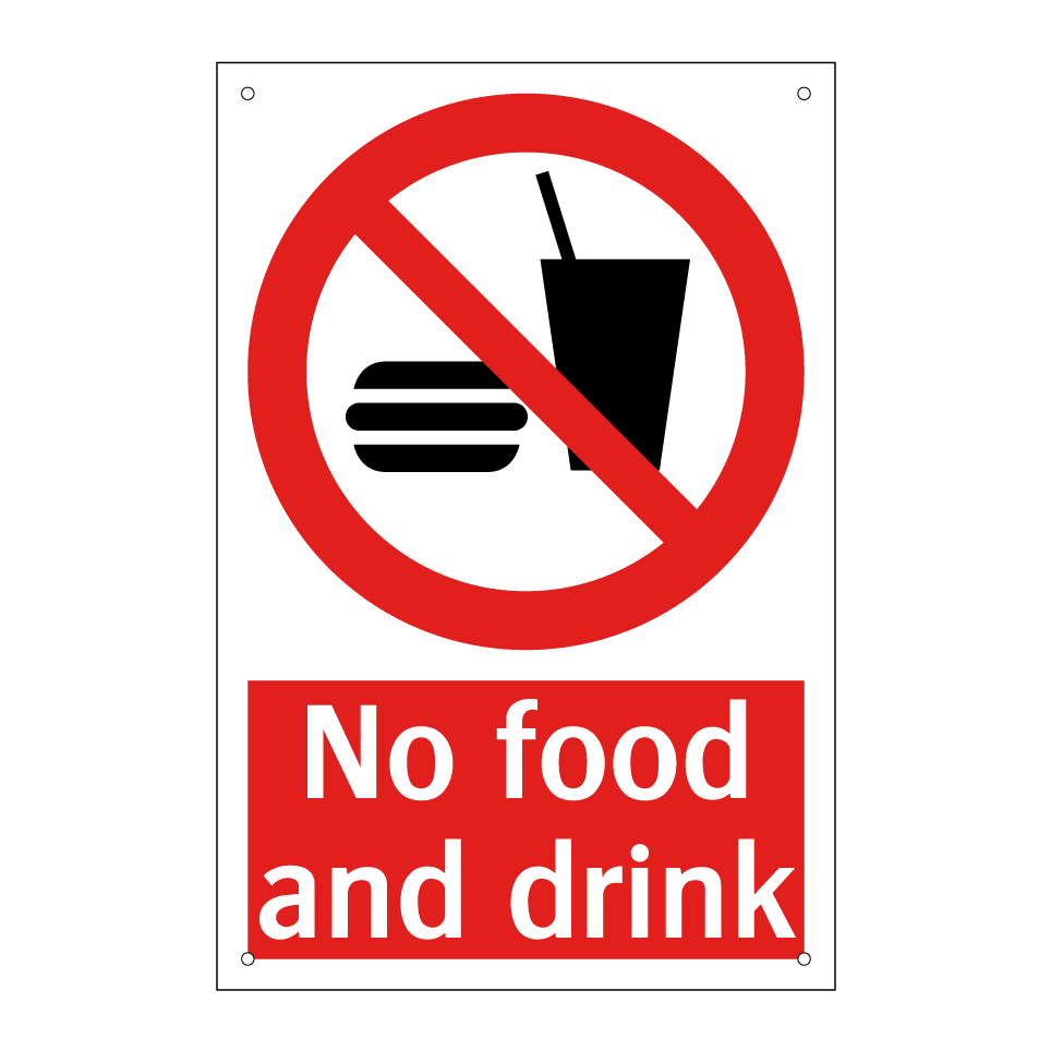 No food and drink