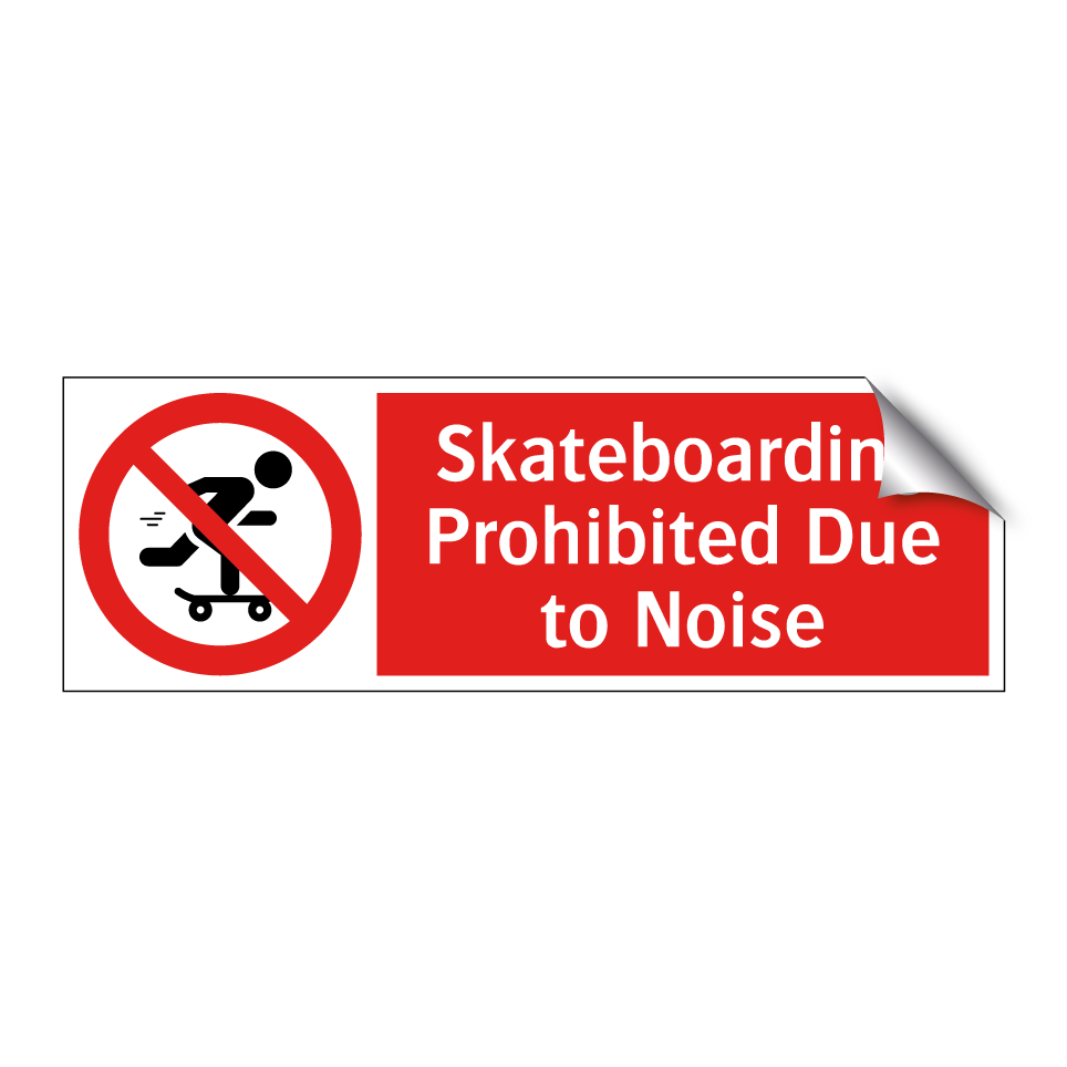 Skateboarding Prohibited Due to Noise