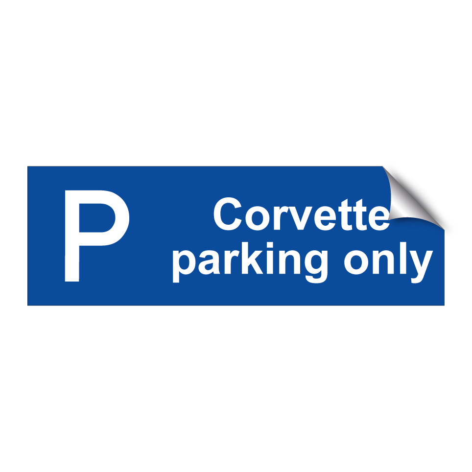 Corvette parking only
