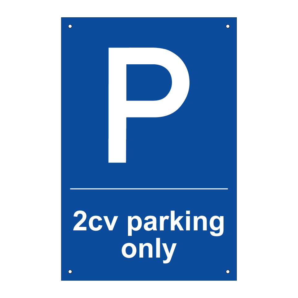 2cv parking only
